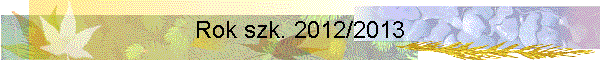 Rok szk. 2012/2013